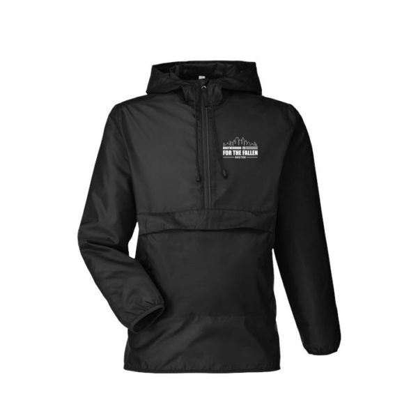 Team 365 1/4 Zip Windbreaker - Black